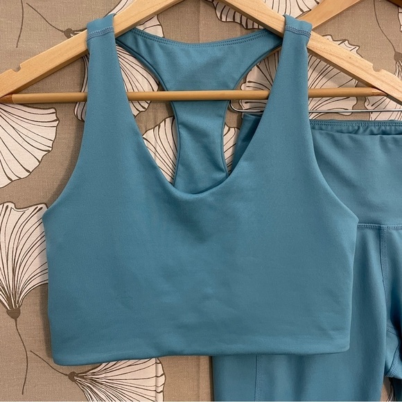 Z by Zella Activewear Set Leggings & Sports Bra Small Blue - Picture 2 of 13